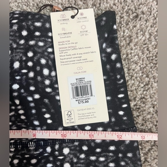 Calia by Carrie Underwood NWT Black and White 7/8 Leggings - Picture 7 of 8